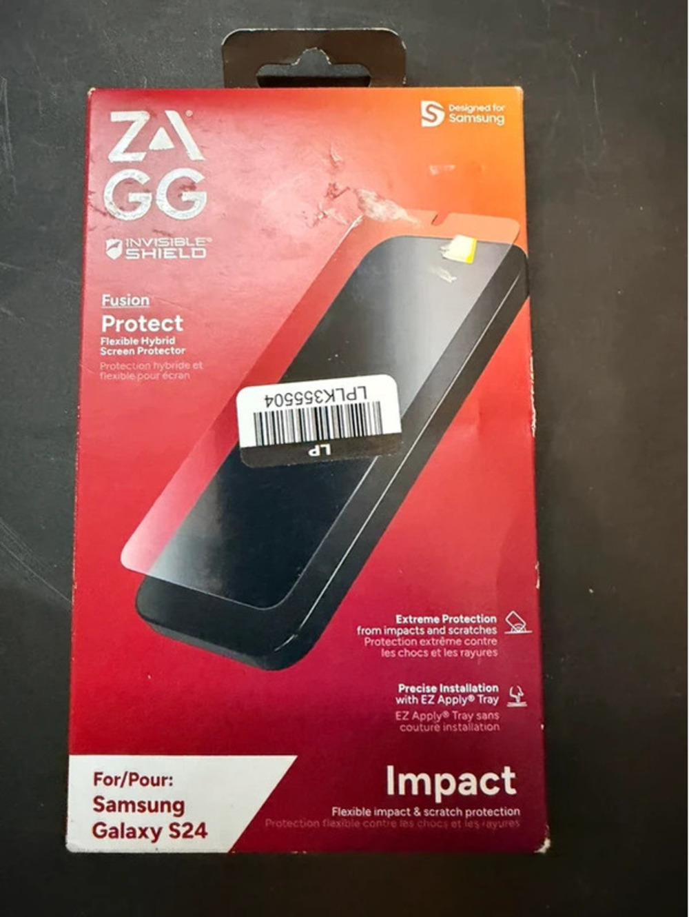 ZAGG InvisibleShield Fusion Protect Screen Protector Samsung Galaxy S24 New